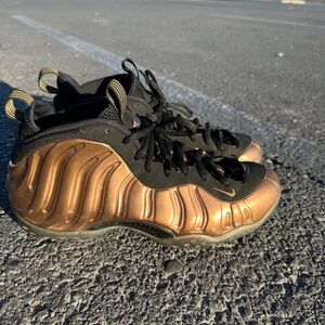 Nike Copper Metallic Foamposite with Black Accents